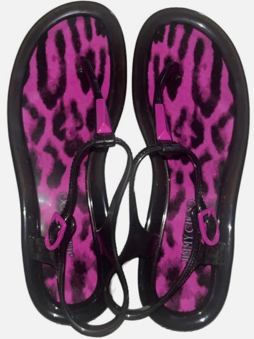 Size 36 Jimmy Choo Maui sandals Couture Jelly Sandals with signature bag